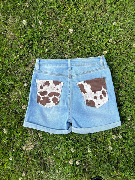 COWHIDE SHORT SET