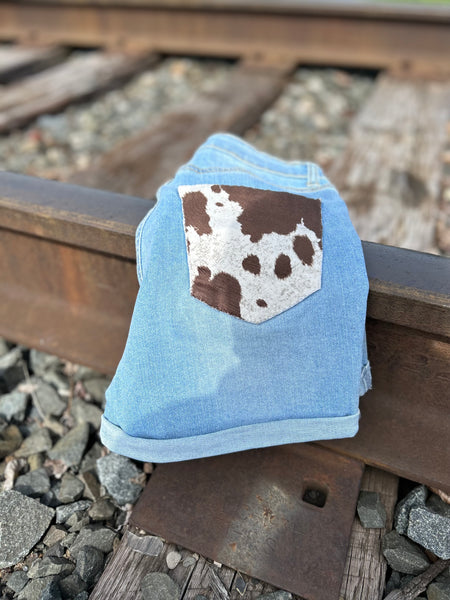 COWHIDE SHORT SET